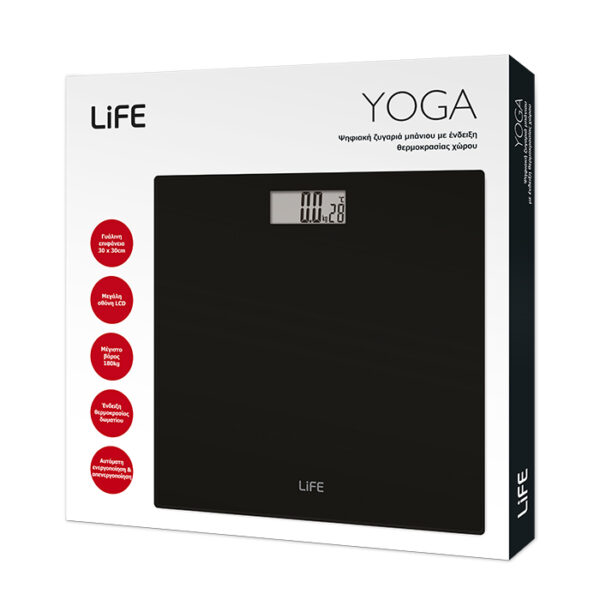 Ζυγαριά μπάνιου Ψηφιακή Yoga Life 213221025 - Image 3