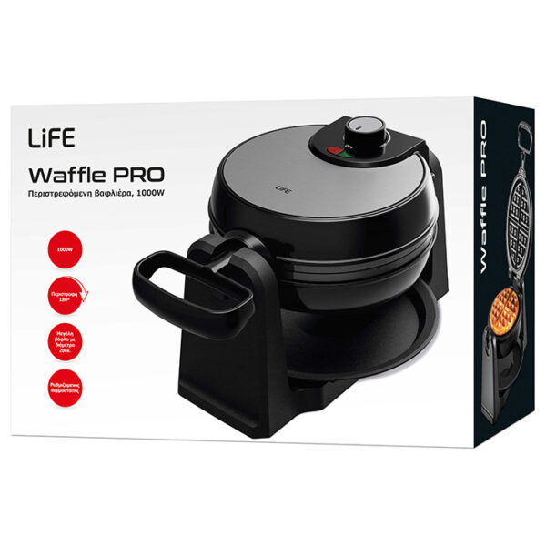 Βαφλιέρα Περιστρεφόμενη  1000W WAFFLE PRO LIFE 209221019 - Image 5