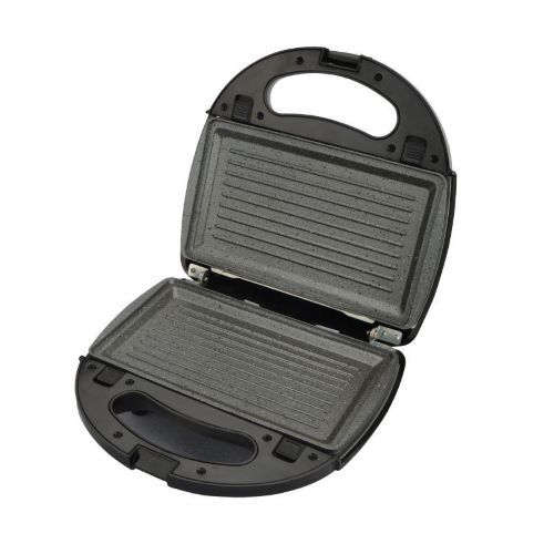 Τοστιέρα Primo 2Θέσεων Aποσπώμενες κεραμικές πλάκες Μαύρη-Inox 209221014 - Image 2